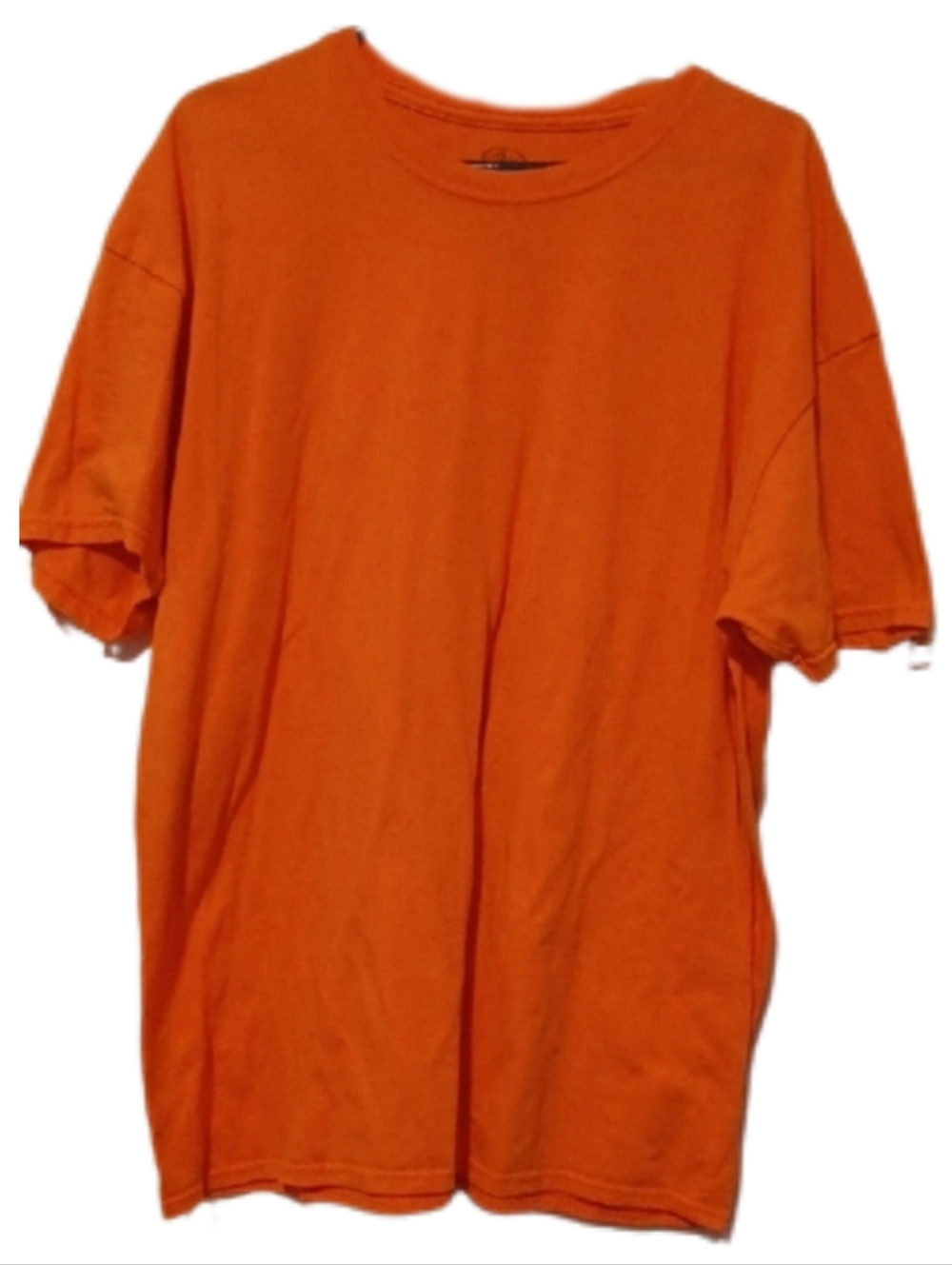 -- Athletic Works Men's Classic Orange Crew Neck T-Shirt
